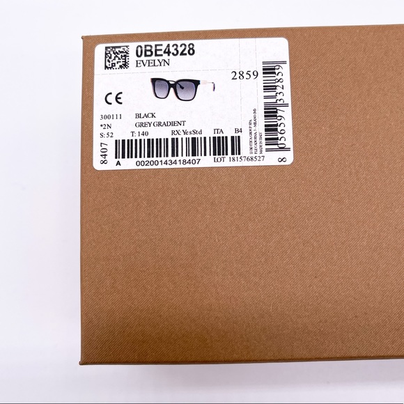 NEW BURBERRY EVELYN SUNGLASSES BE4328 3001/11 EYEWEAR BURBERRY BE4328 300111 - Picture 14 of 14